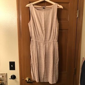 Tan cotton sleeveless dress